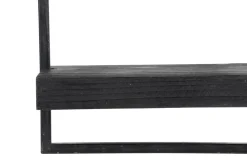 Light & Living Wandplank Maddison Mangohout Mat Zwart 100cm