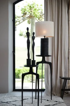 Light & Living Zuil Pano Set van 2 Rond Donker Brons 80+100cm