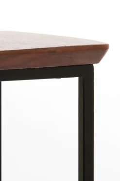 Light & Living Zuil Quenza Acacia/Zwart Set van 2