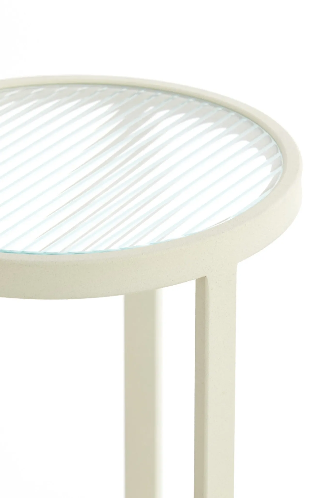 Light & Living Zuil Retiro Rib Glas/Crème 60cm
