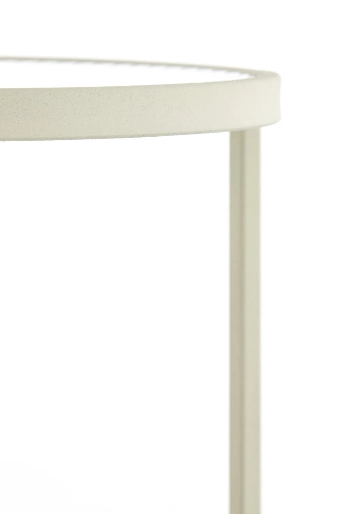 Light & Living Zuil Retiro Rib Glas/Crème 60cm