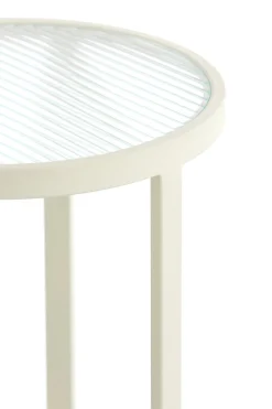 Light & Living Zuil Retiro Rib Glas/Crème 81cm