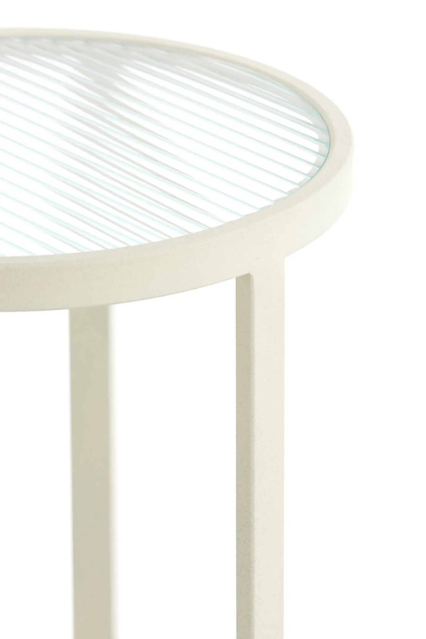 Light & Living Zuil Retiro Rib Glas/Crème 81cm
