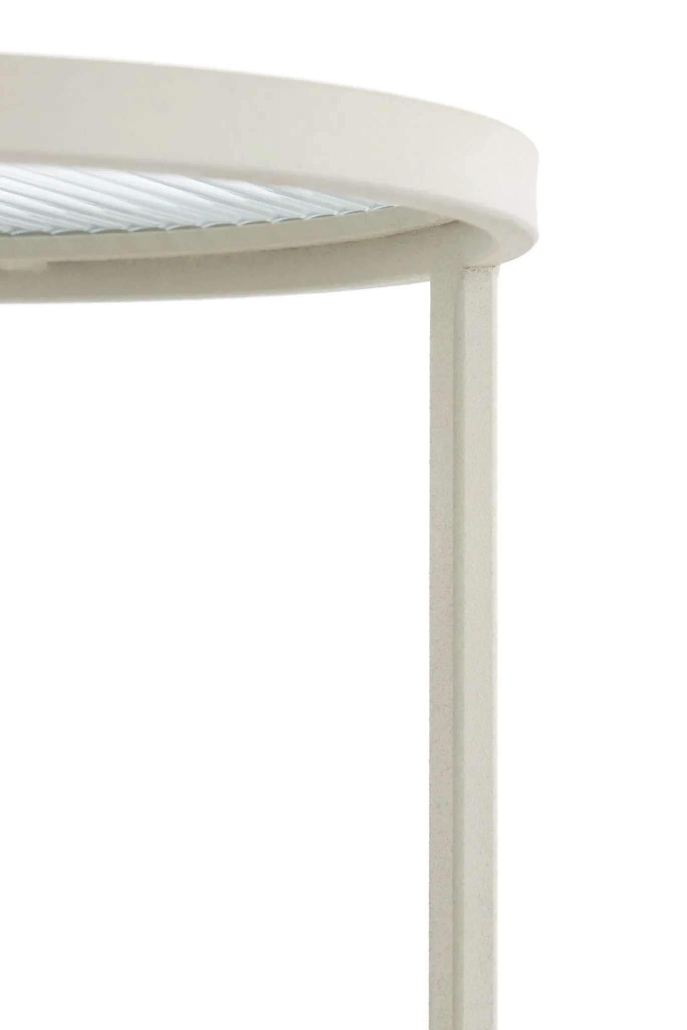 Light & Living Zuil Retiro Rib Glas/Crème 81cm