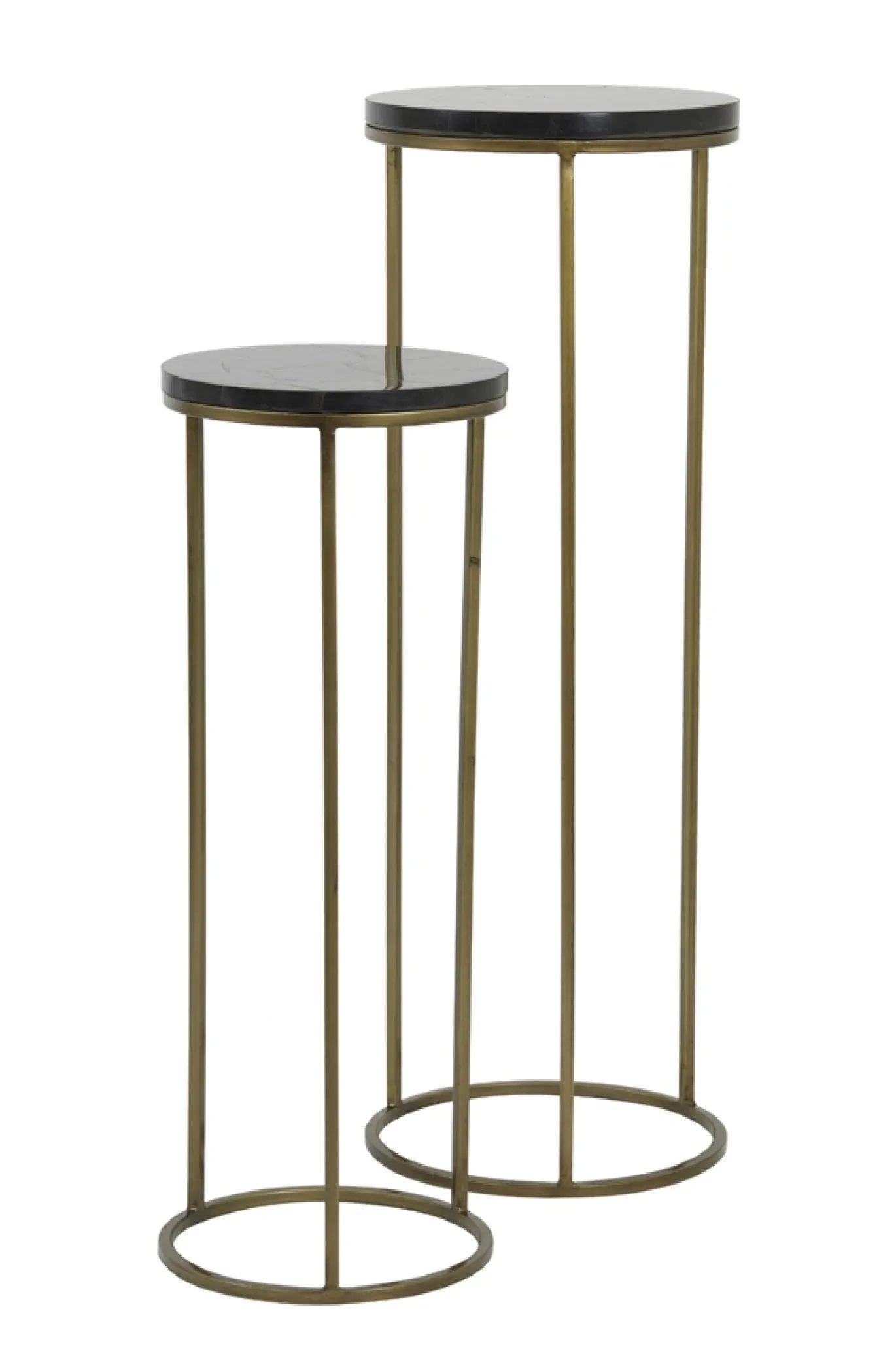 Light & Living Zuil Sobrina Set van 2 Zwart Agaat 80+100cm