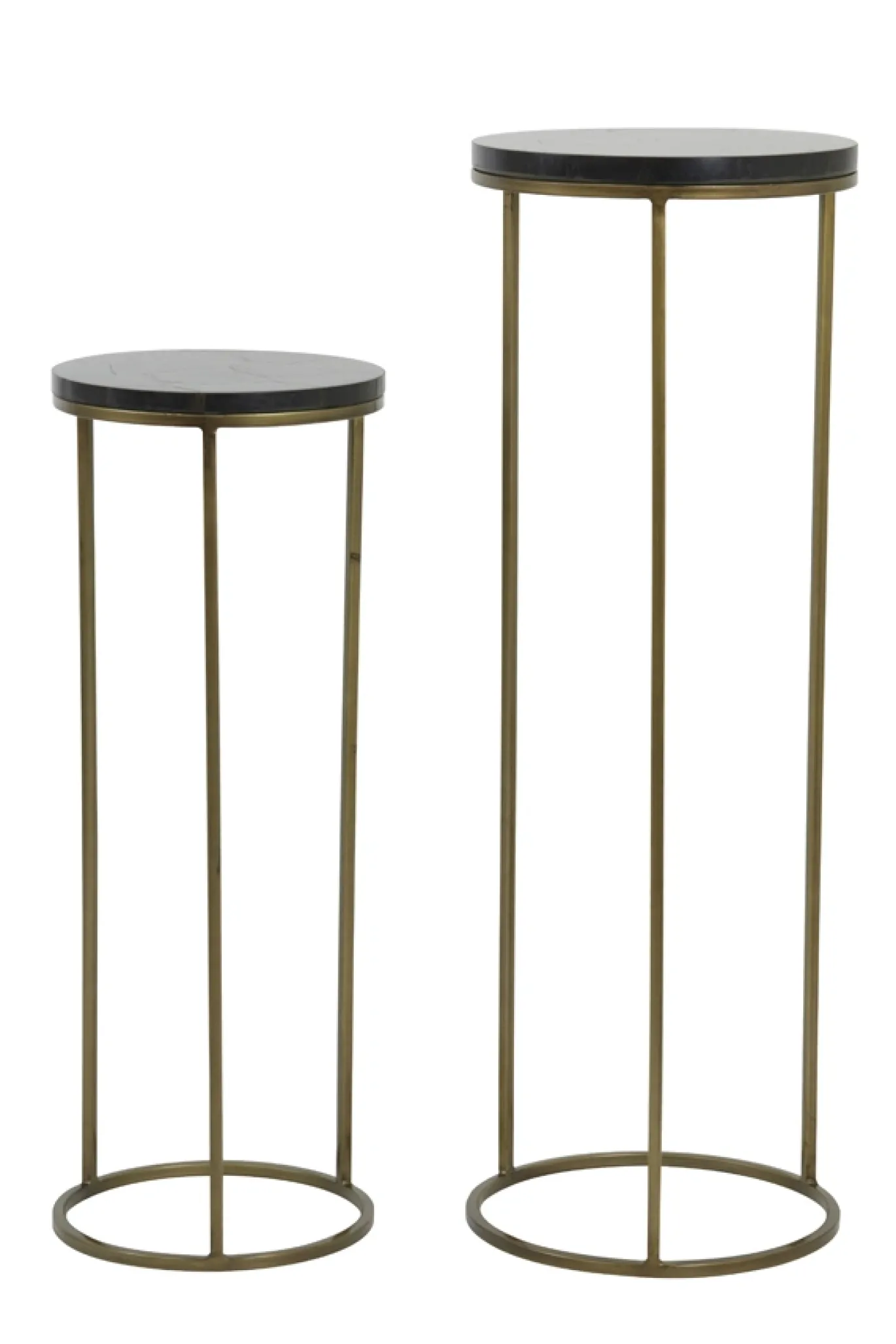 Light & Living Zuil Sobrina Set van 2 Zwart Agaat 80+100cm