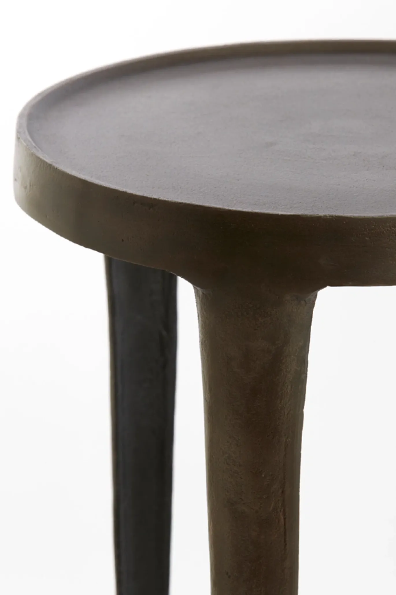 Light & Living Zuil Tobias Set van 2 Rond Donkerbruin 80+100cm