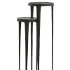 Light & Living Zuil Tobias Set van 2 Rond Zwart 80+100cm