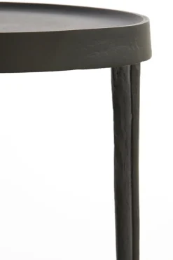 Light & Living Zuil Tobias Set van 2 Rond Zwart 80+100cm