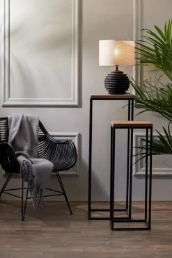 Light & Living Zuil Yarula Set van 2 Hout Naturel 82+102cm
