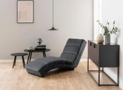 Ligstoel Wikra Donkergrijs - Giga Living
