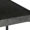 Livingfurn Bartafel Norris Mangohout Zwart 140cm