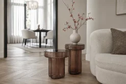 Livingfurn Bijzettafel Brix Lio Smoke Brown 40cm