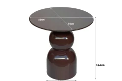 Livingfurn Bijzettafel Brix Wes Rust Rond