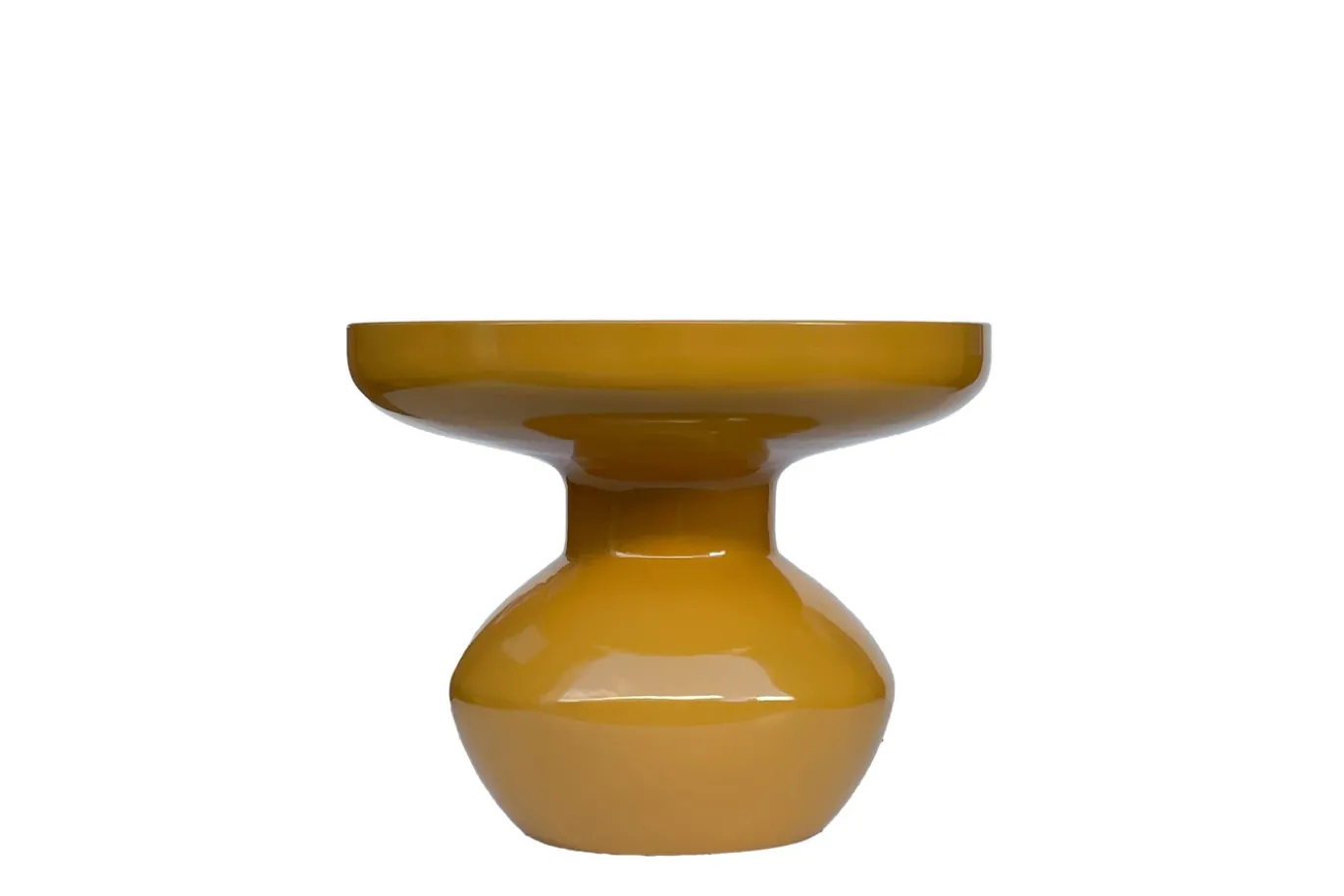 Livingfurn Bijzettafel Brix Lou Mustard Rond