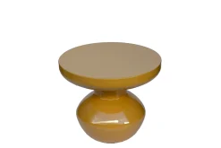 Livingfurn Bijzettafel Brix Lou Mustard Rond