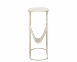 Livingfurn Bijzettafel Brix Luna Ovaal Wit