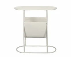 Livingfurn Bijzettafel Brix Luna Ovaal Wit