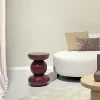 Livingfurn Bijzettafel Brix Dex Maroon