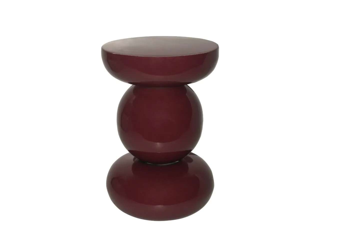 Livingfurn Bijzettafel Brix Dex Maroon