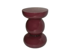 Livingfurn Bijzettafel Brix Dex Maroon