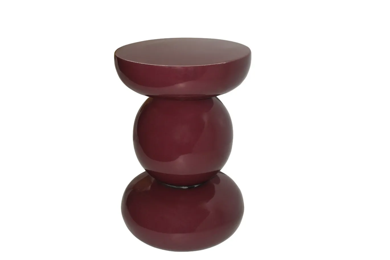 Livingfurn Bijzettafel Brix Dex Maroon