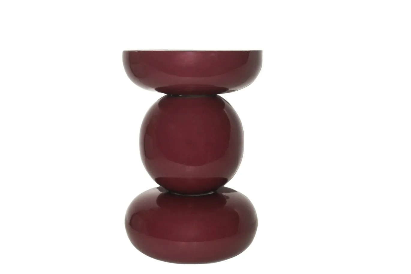 Livingfurn Bijzettafel Brix Dex Maroon