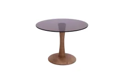Livingfurn Bijzettafel Brix Faye Glas Almond 60cm