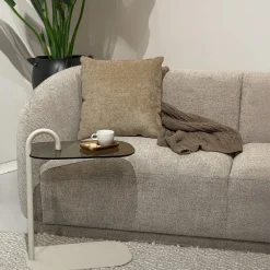Livingfurn Bijzettafel Brix Amy Glas Beige