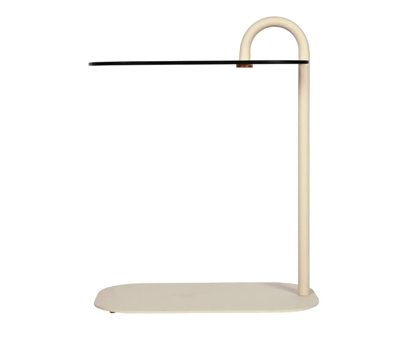 Livingfurn Bijzettafel Brix Amy Glas Beige