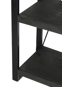Livingfurn Boekenkast Norris Zwart 55x200cm