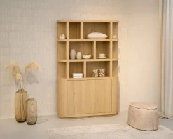 Livingfurn Boekenkast Novero 145cm Naturel