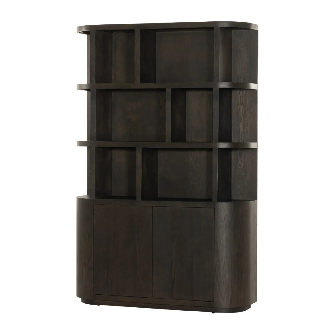 Livingfurn Boekenkast Novero Espresso Eikenfineer 145cm