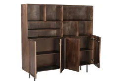 Livingfurn Buffetkast Elan Mangohout Bruin 180x172cm