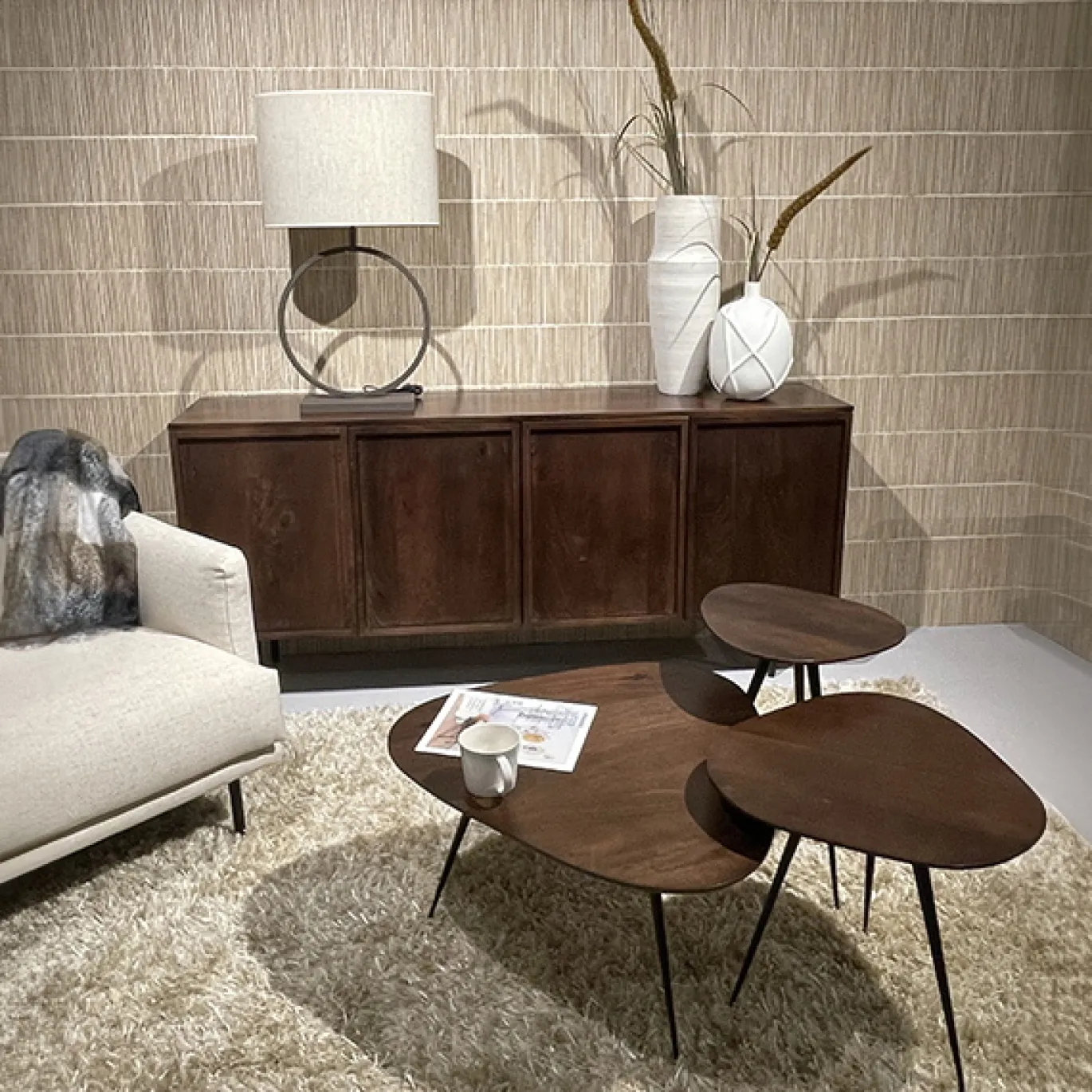Livingfurn Dressoir Elan Mangohout Bruin 180cm
