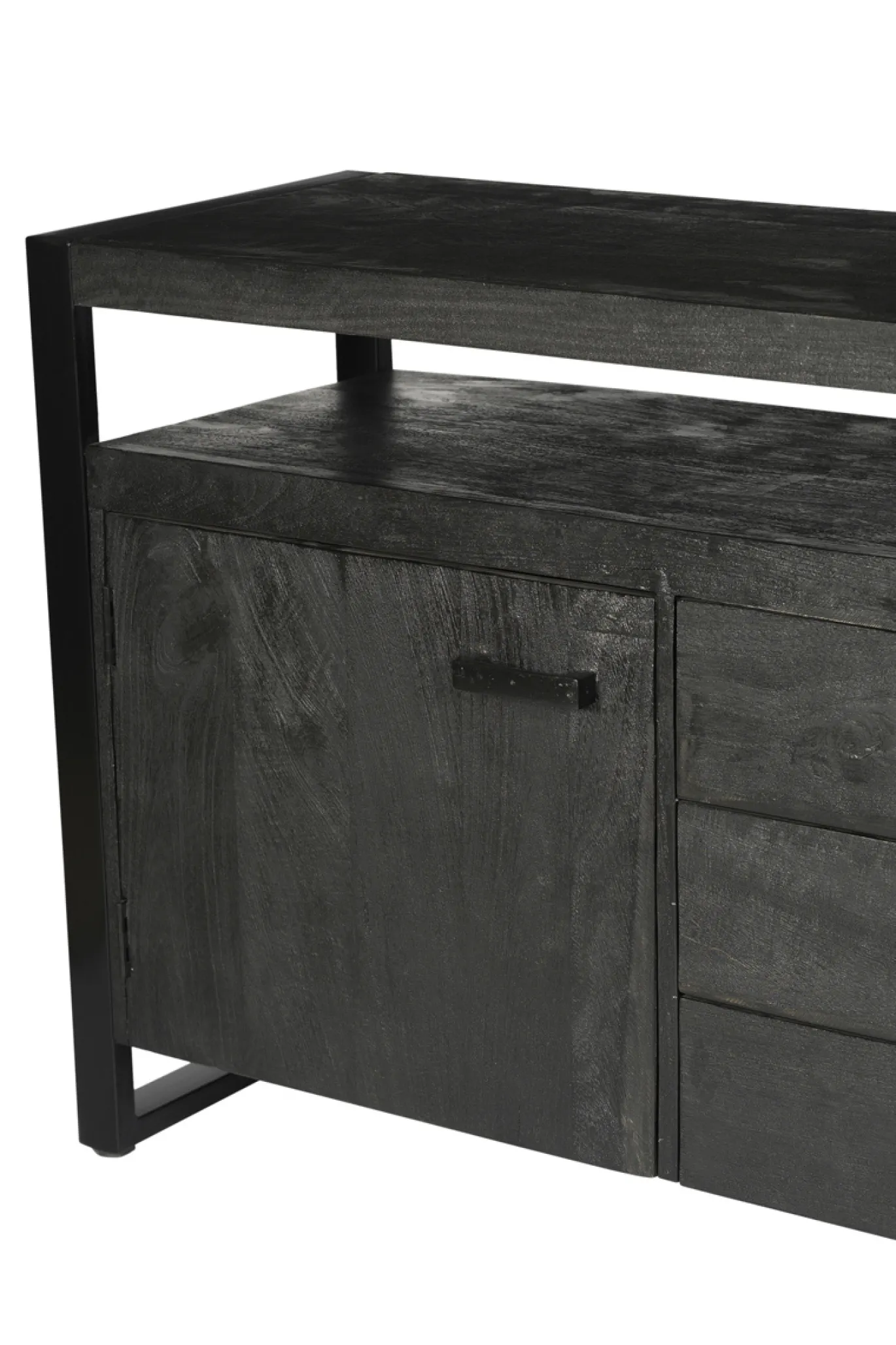 Livingfurn Dressoir Norris Zwart 180cm