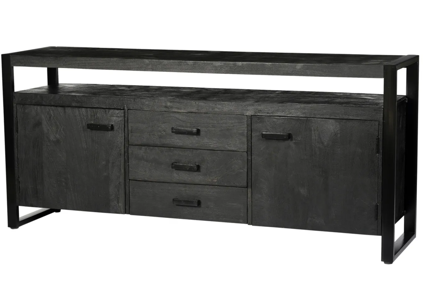Livingfurn Dressoir Norris Zwart 180cm