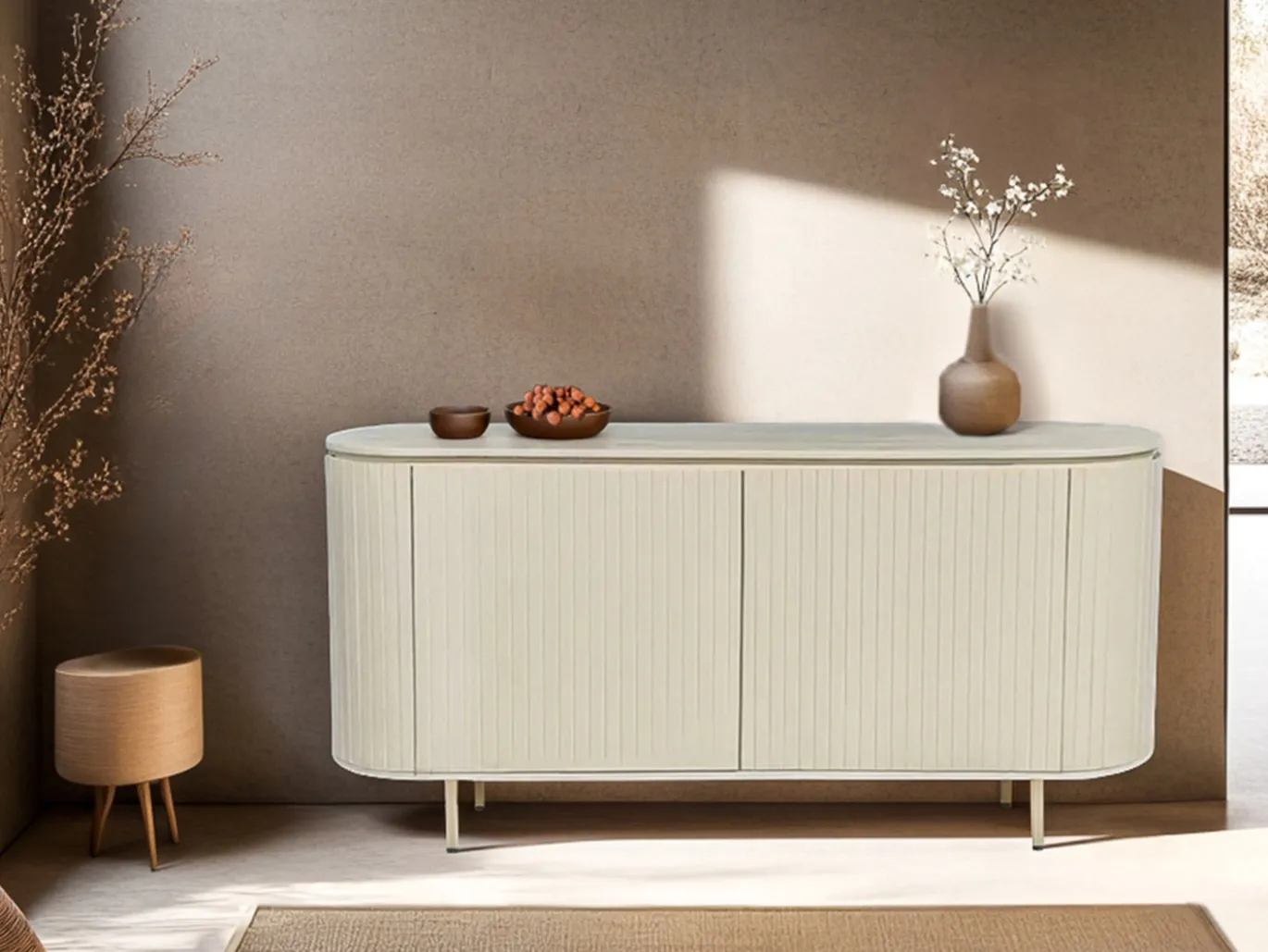Livingfurn Dressoir Patou Beige 170cm