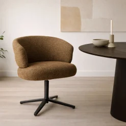 Livingfurn Eetkamerstoel Blake Caramel
