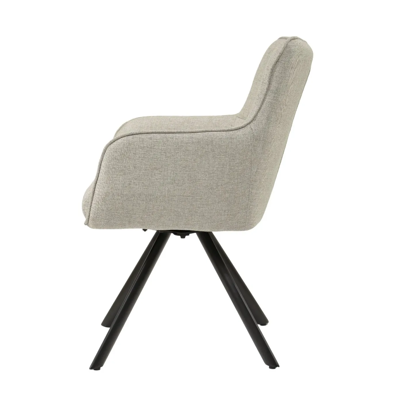 Livingfurn Eetkamerstoel Tori Zand/Zwart