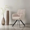 Livingfurn Eetkamerstoel Tori Zalm/Zwart