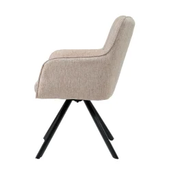 Livingfurn Eetkamerstoel Tori Zalm/Zwart