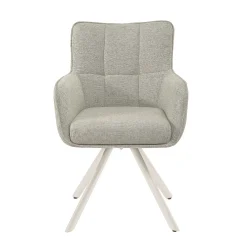 Livingfurn Eetkamerstoel Tori Zand/Wit
