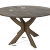 Livingfurn Eetkamertafel Brix Montreaux Round Brown 130cm