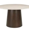Livingfurn Eetkamertafel Brix Bottecino Mango Rond 130cm
