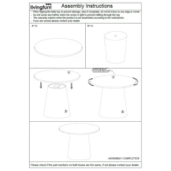 Livingfurn Eetkamertafel Brix Bottecino Mango Rond 130cm