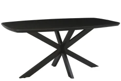 Livingfurn Eetkamertafel Jesper Zwart 210cm