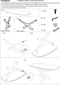 Livingfurn Eettafel Brix Montreaux Zwart 220cm