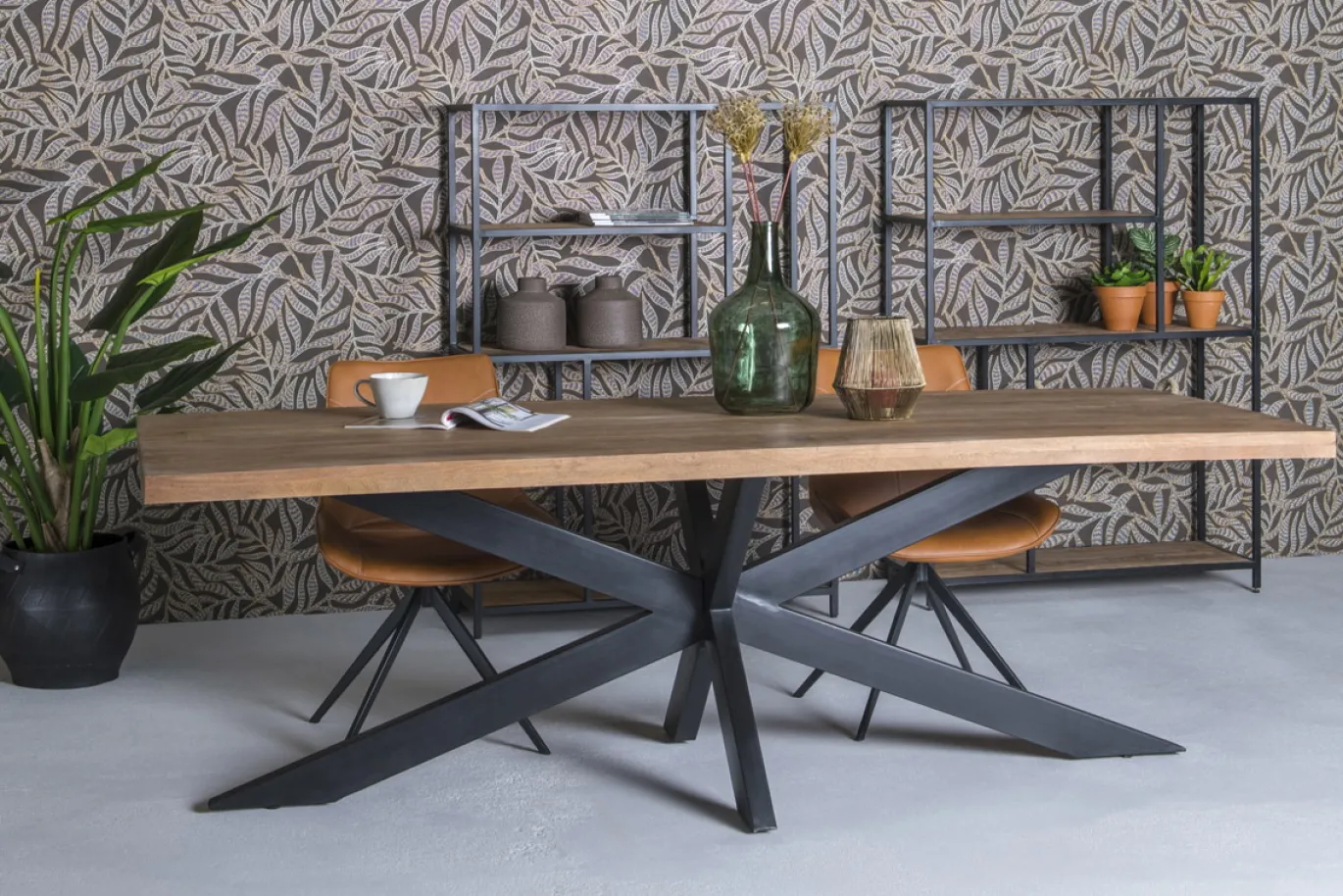 Livingfurn Eettafel Brix Sturdy Spider 220 cm