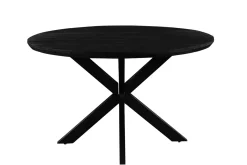 Livingfurn Eettafel Jesper Rond Zwart Ø120cm